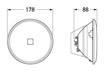 All dimensions in mm.