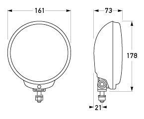 All dimensions in mm.