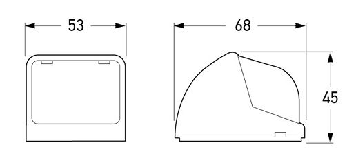 All dimensions in mm.