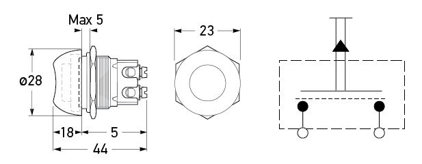 All dimensions in mm.