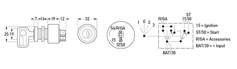 All dimensions in mm.