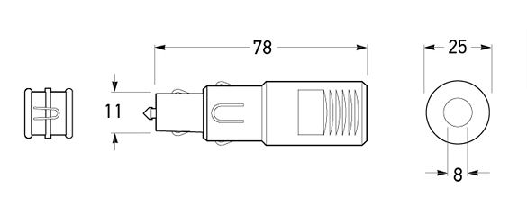 All dimensions in mm.