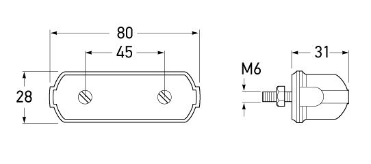 All dimensions in mm.