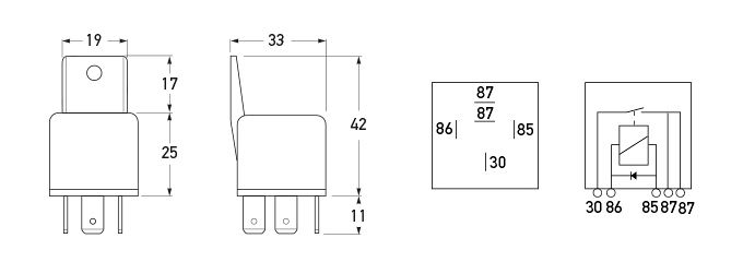 All dimensions in mm.