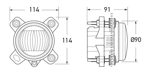 P/N 1F0 011 988-121 All dimensions in mm.