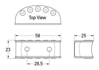 All dimensions in mm.