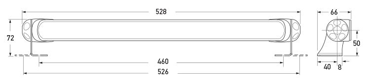 All dimensions in mm.