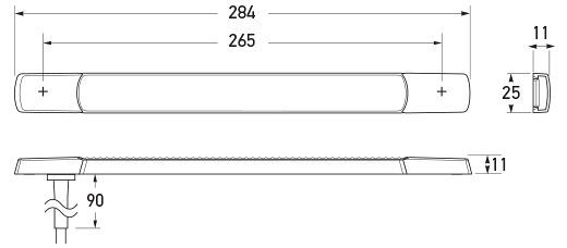 All dimensions in mm.