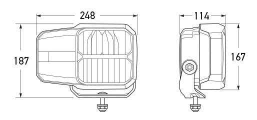 All dimensions in mm.