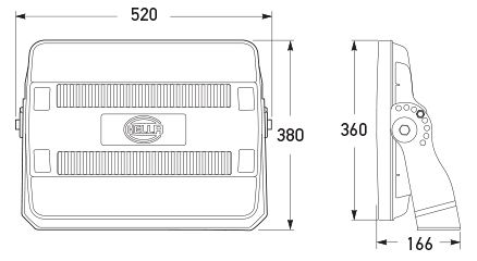 All dimensions in mm