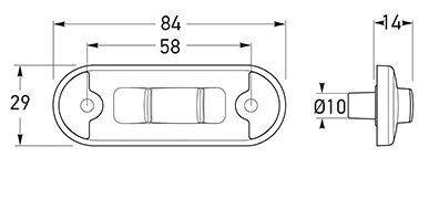 2BM 980 868-301 (2086) Supplementary Side Direction Indicator