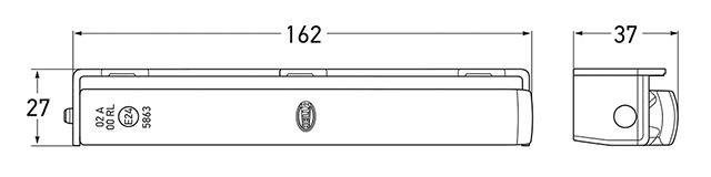 All dimensions in mm.