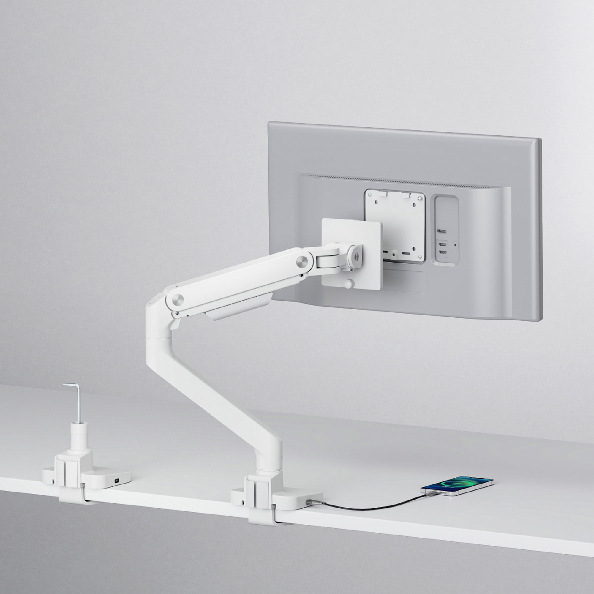 Nimble Plus Monitor Arm – heavy duty, gas spring | Vidak