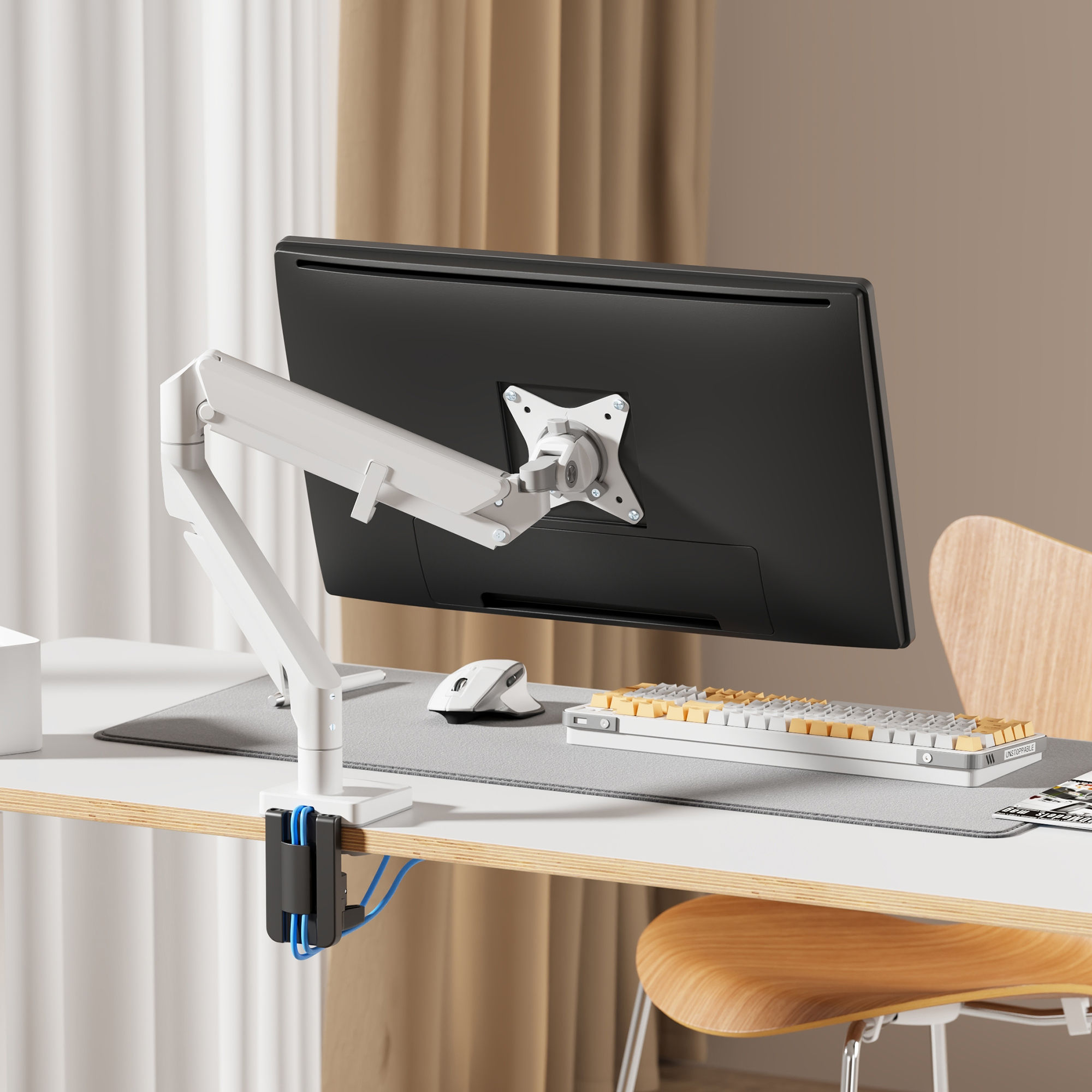 Nimble Monitor Arm – dynamic gas spring | Vidak