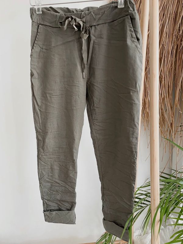 Broek Louise kaki Broek Louise kaki