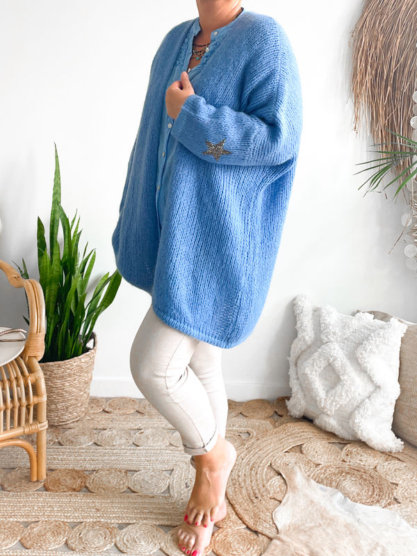 Gilet Amy jeansblauw Gilet Amy jeansblauw