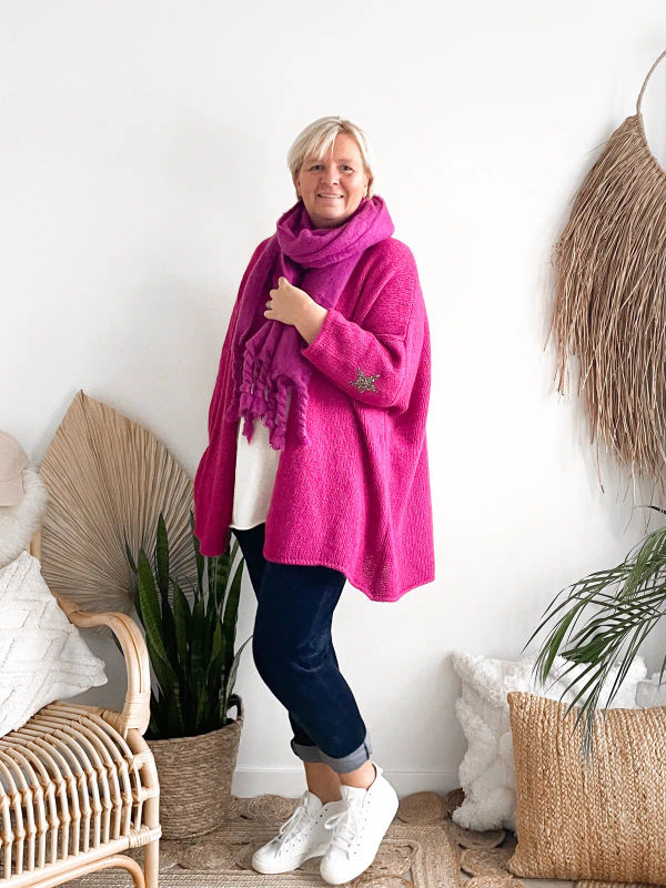 Gilet Eloise Magenta Gilet Eloise Magenta