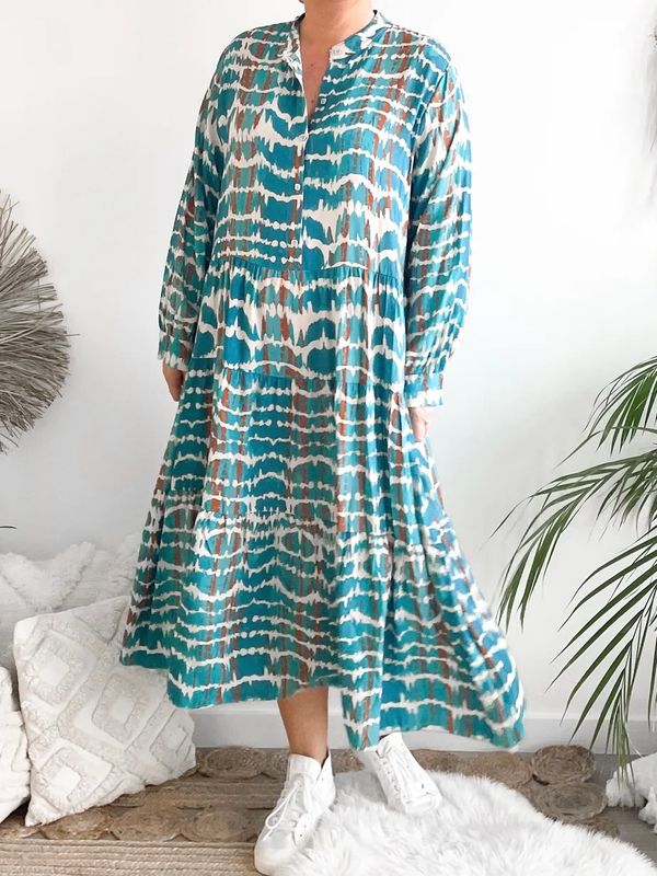 Jurk Milly turquoise Jurk Milly turquoise