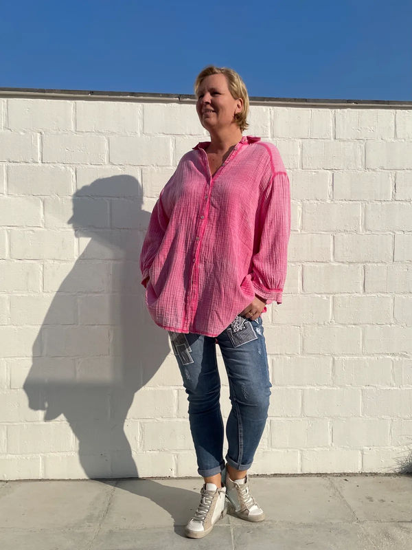 Blouse Amande fuchsia Blouse Amande fuchsia