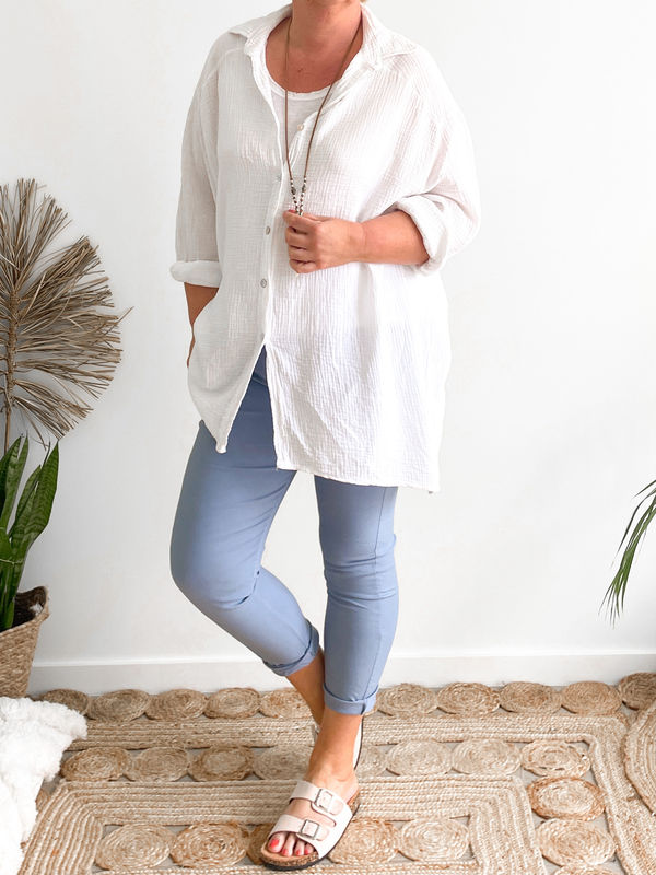 Blouse Amande wit Blouse Amande wit