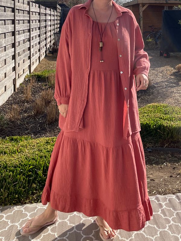 Blouse dress Fiona terra