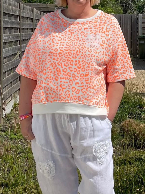 Sweat Be happy orange Sweat Be happy orange