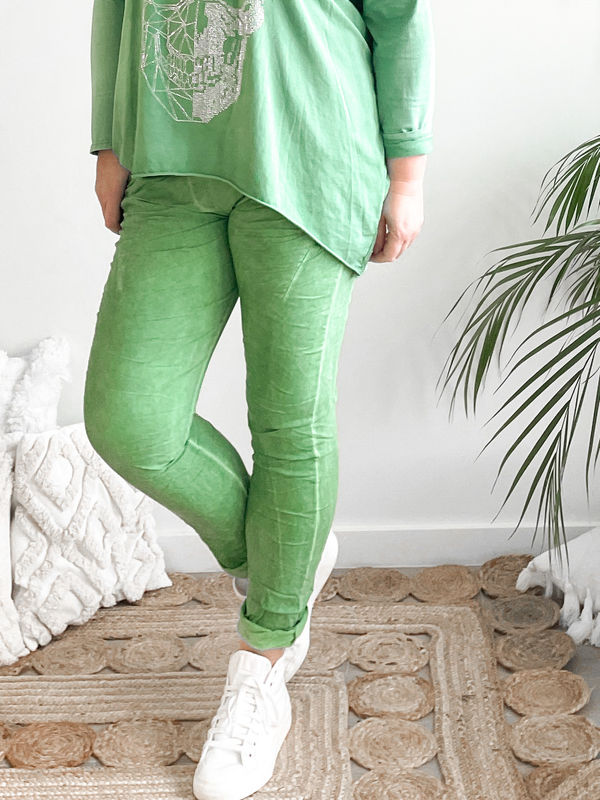 Broek Natural groen