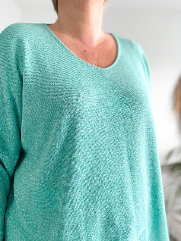 Trui Lurex aqua Trui Lurex aqua