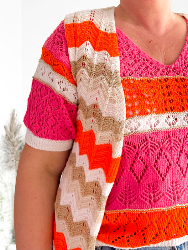 Gilet Justine oranje Gilet Justine oranje