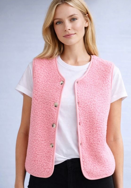 Gilet Robin roze