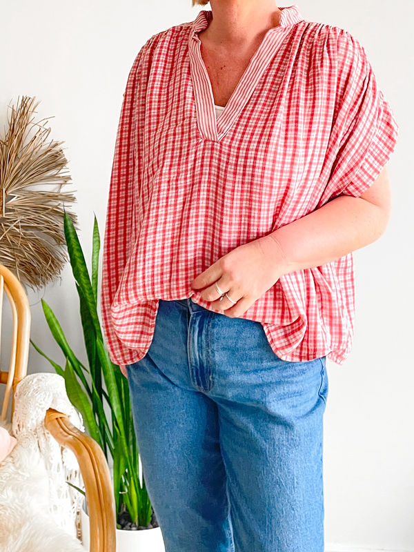 Blouse Celia peperrosa