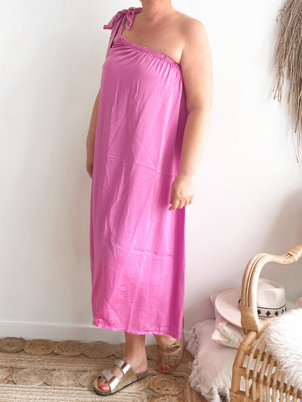 Jurk off shoulder Violet Jurk off shoulder Violet