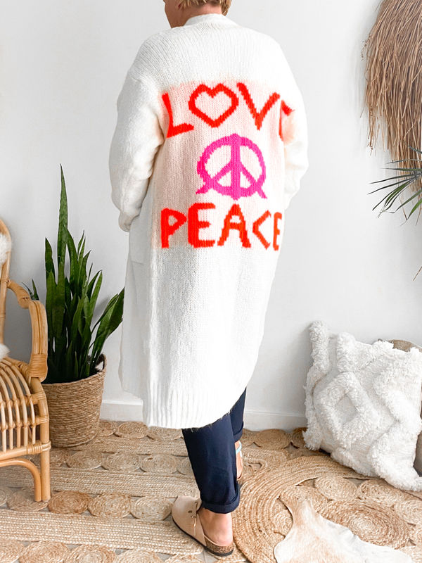 Gilet peace off white