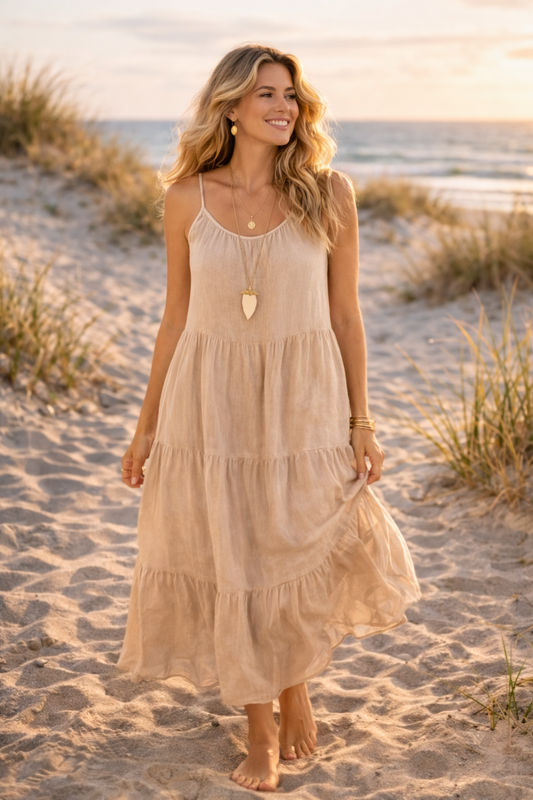 Jurk Ibiza zand curve Jurk Ibiza zand curve