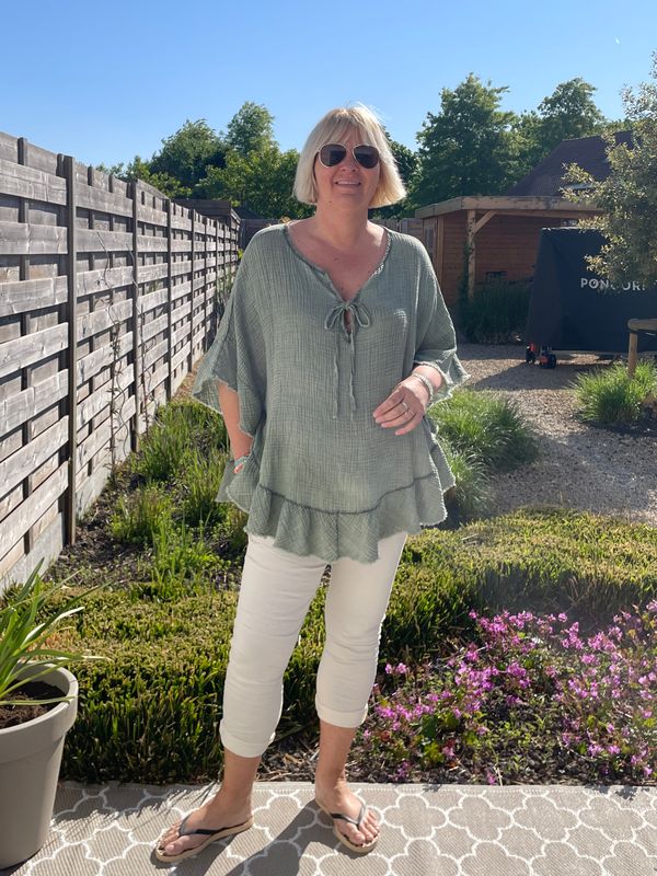 Blouse Freya kaki Blouse Freya kaki