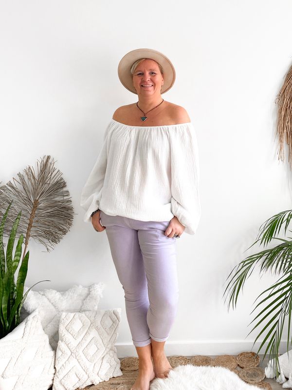 Blouse Manon wit Blouse Manon wit