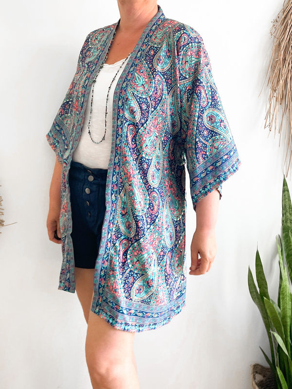 Kimono Jessie blauw Kimono Jessie blauw