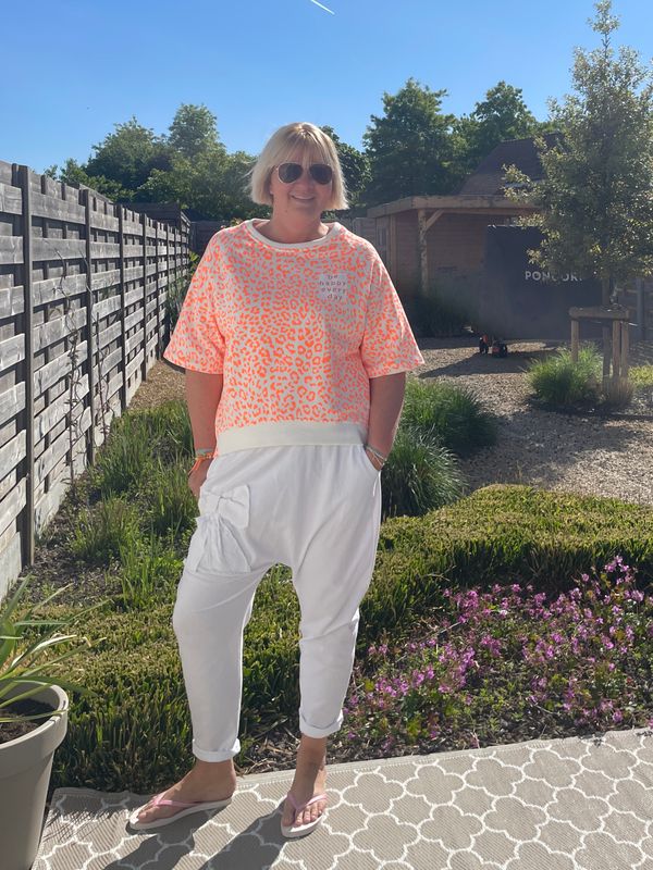 Sweat Be happy oranje Sweat Be happy oranje