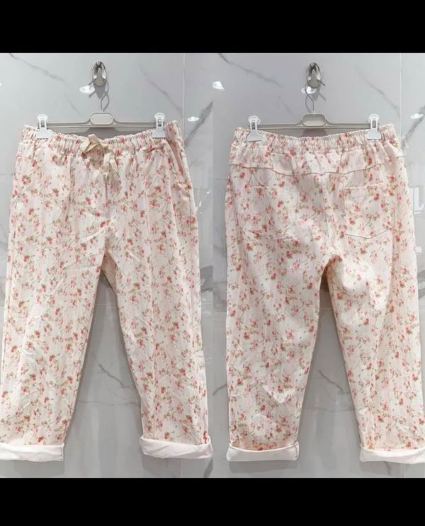 Broek Flower roze