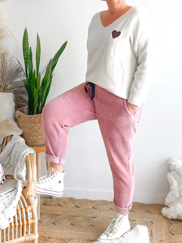 Pantalon Léon roze