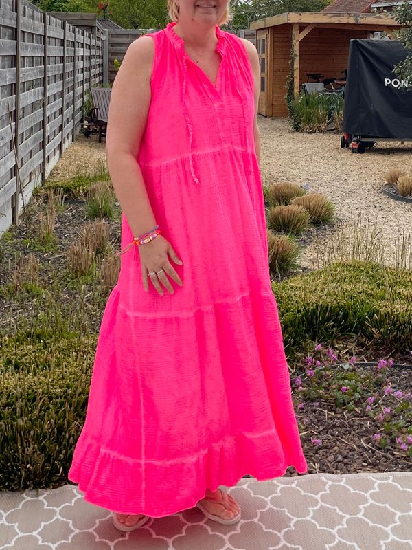 Robe Eye roze fluo Robe Eye roze fluo