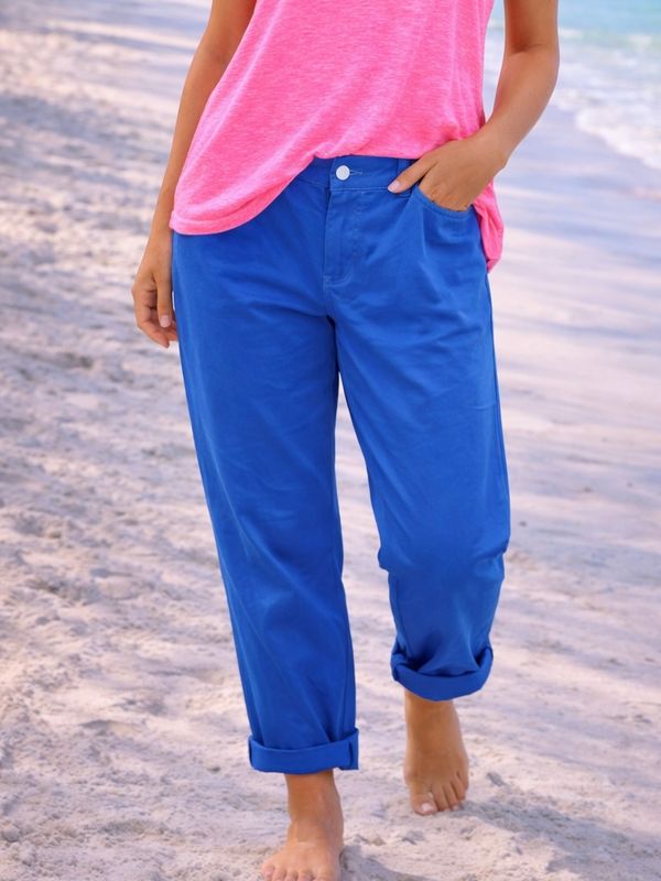 Broek Mina curve blauw Broek Mina curve blauw