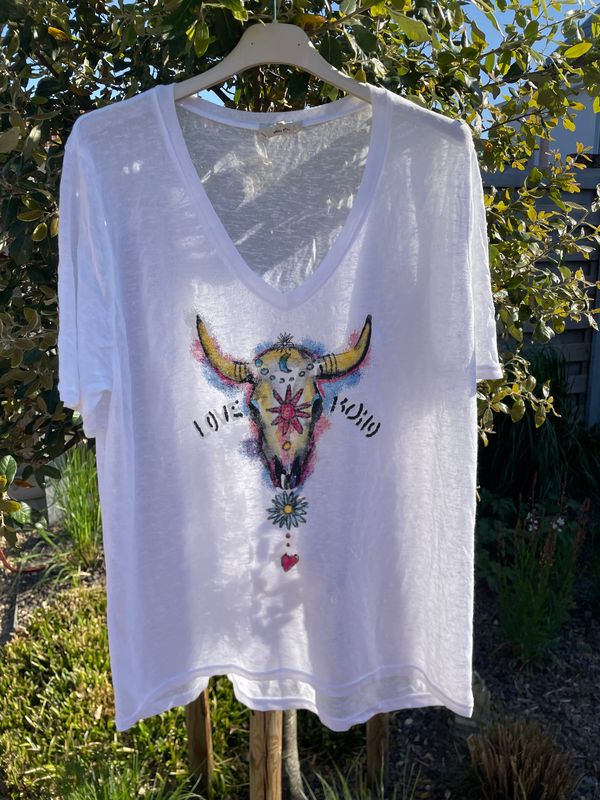 T shirt Buffalo blanc