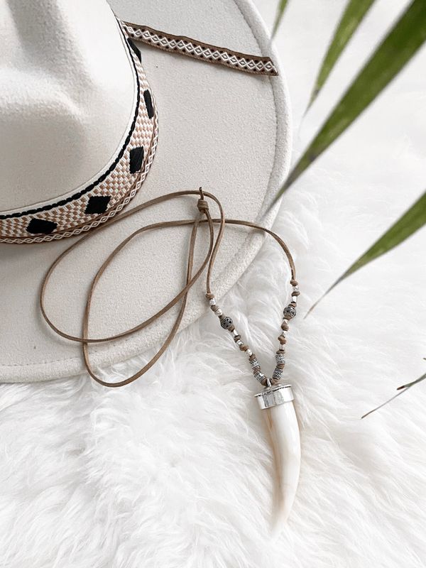 Ketting Horn suede Ketting Horn suede