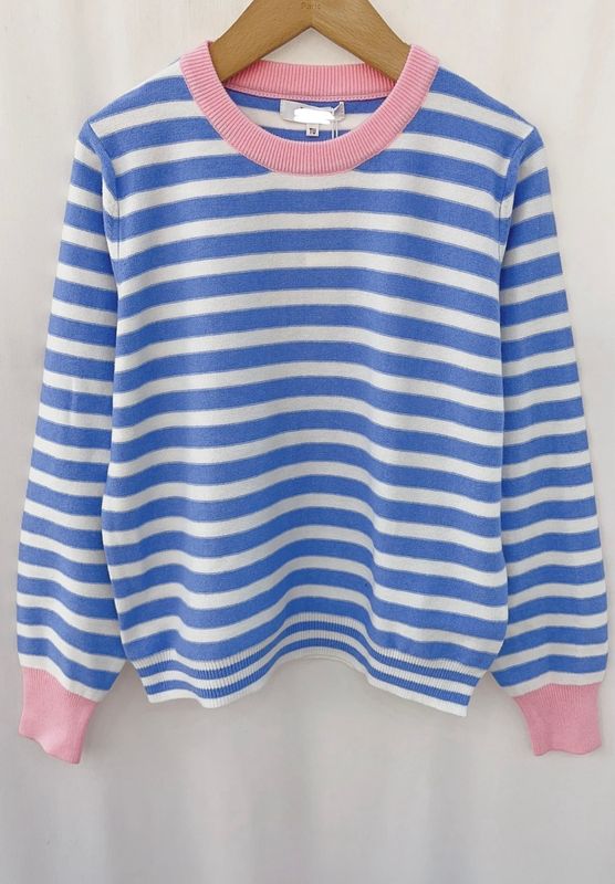 Trui Summer stripe blauw