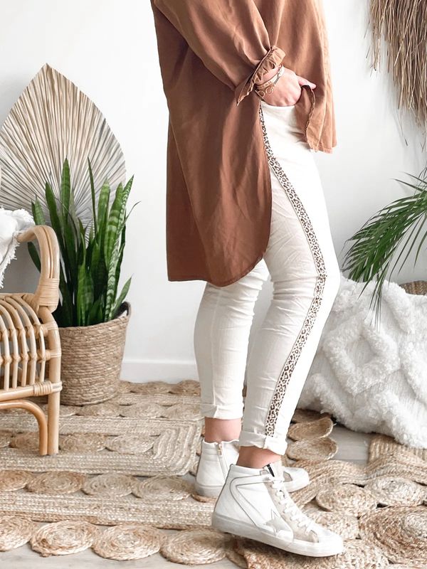 Broek Jane ecru Broek Jane ecru