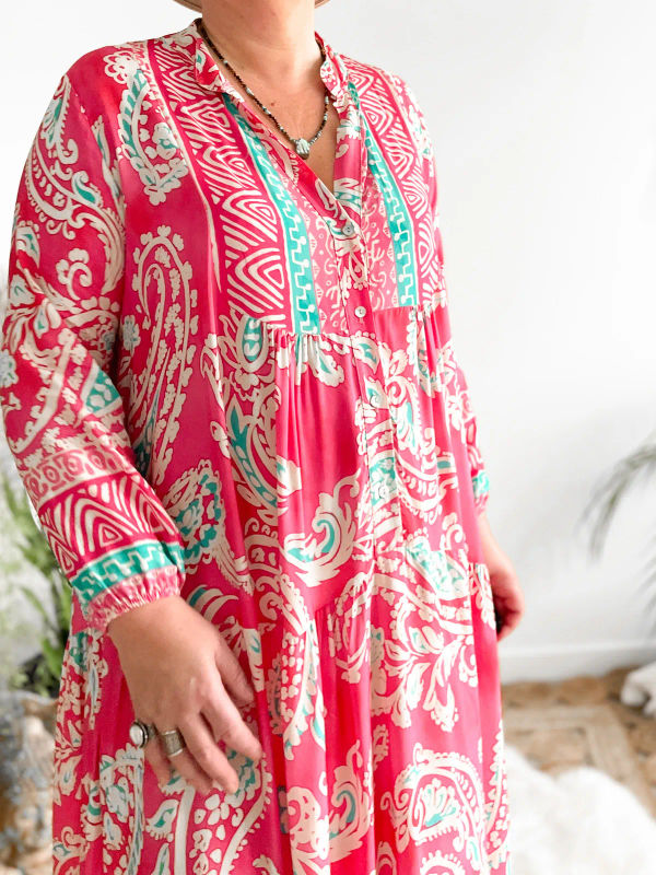 Jurk Poppy fuchsia Jurk Poppy fuchsia