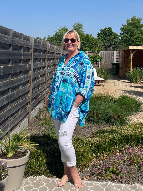 Blouse Kos bleu Blouse Kos bleu
