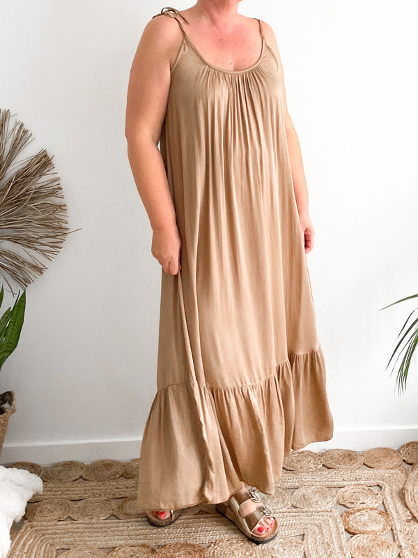 Jurk Jolien camel Jurk Jolien camel