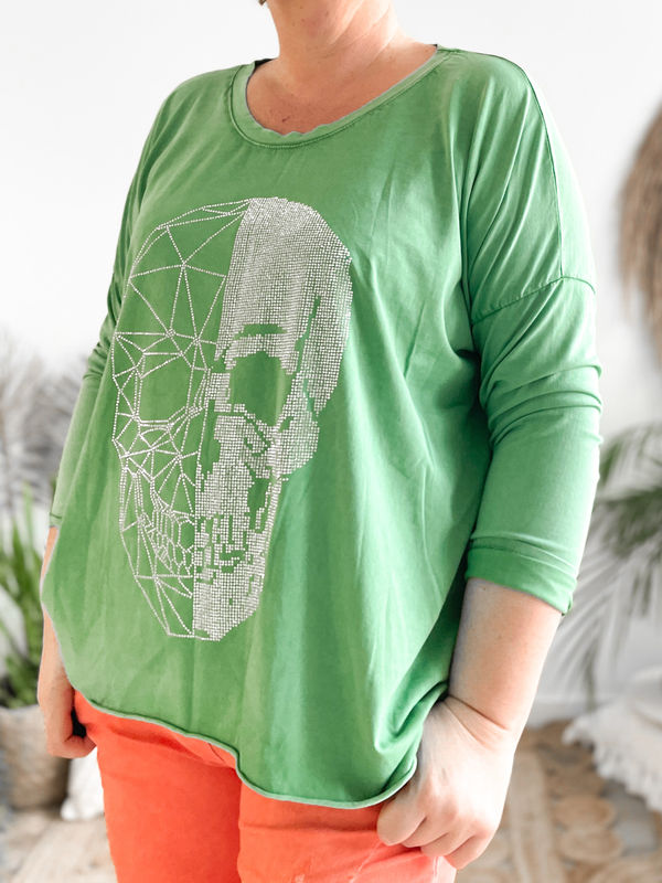 T shirt Skull groen T shirt Skull groen